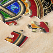 [100]ケルト十字架[金ゴールド+エナメル] ジグソーパズル (側面)