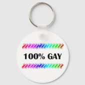 100%ゲイ キーホルダー (正面)