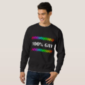 100%ゲイ スウェットシャツ (正面フル)
