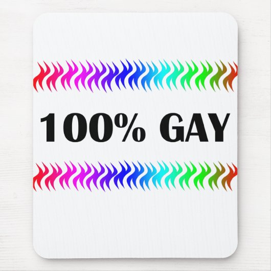 100%ゲイ マウスパッド (正面)
