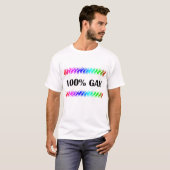 100% ゲイ Tシャツ (正面フル)