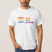 100% ゲイ Tシャツ (正面)