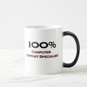 100%コンピュータサポート専門家 モーフィングマグカップ