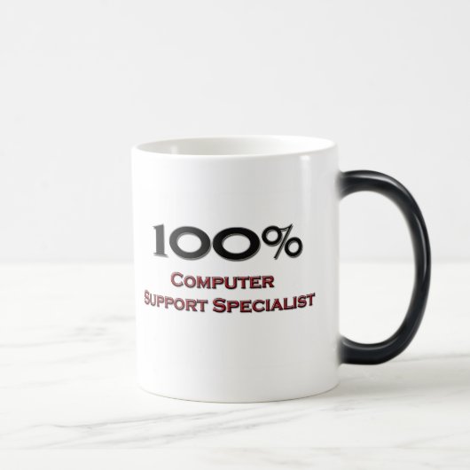 100%コンピュータサポート専門家 モーフィングマグカップ (右)