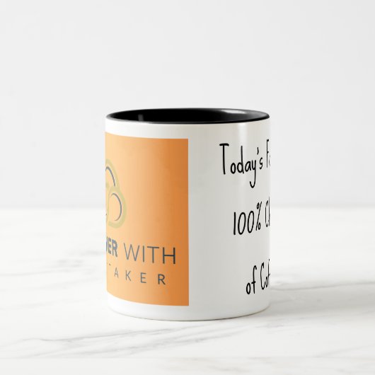 100%コーヒーマグの可能性 ツートーンマグカップ (中央)