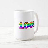 100% コーヒーマグカップ (正面右)
