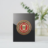 [100]ゴールデンスカル ポストカード (スタンド正面)