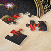 【100】ゴールデン・ドラゴ中国のン・フカンロン ジグソーパズル (側面)