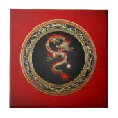 【100】ゴールデン・ドラゴ中国のン・フカンロン タイル (正面)