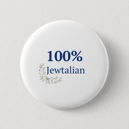 100% ジュウタリアン ボタン 缶バッジ (正面)