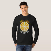 100%ジュース 無精子 オレンジ 男性の精管切除術  Tシャツ (正面フル)