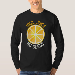 100%ジュース 無精子 オレンジ 男性の精管切除術 Tシャツ