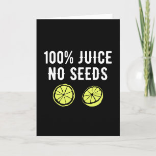 100%ジュース、種なし カード