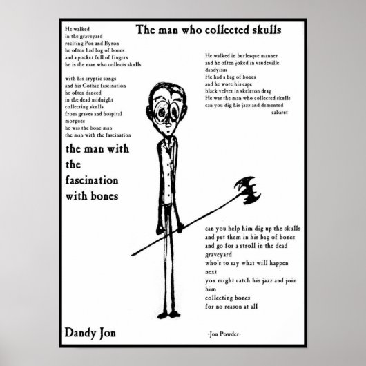 100.スカルを集めた人 ポスター (正面)