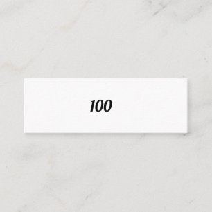 100 スキニー名刺