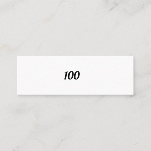 100 スキニー名刺 (正面)