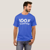 100% スコットランド Tシャツ (正面フル)