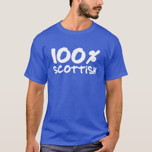 100% スコットランド Tシャツ (正面)