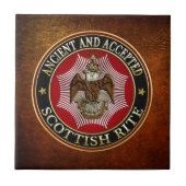 [100]スコティッシュライトダブル頭ワシ タイル (正面)