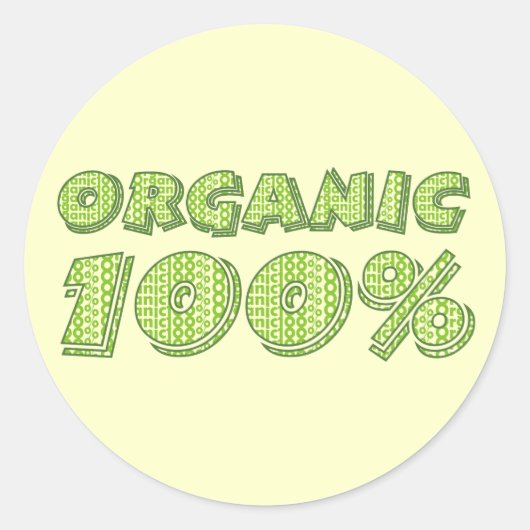 100%ステッオーガニックカー ラウンドシール (正面)