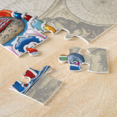 [100]チベットタンカ – ワラフル神Hayagriva ジグソーパズル (側面)