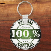 100%ナチュラルキーチェーン キーホルダー (正面)