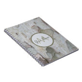 100%ナチュラルモノグラムお名前！ ノートブック (右側)