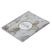 100%ナチュラルモノグラムお名前！ ノートブック (左側)