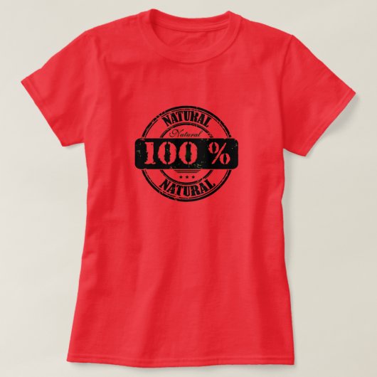 100%ナチュラルTシャツ Tシャツ (デザイン正面)