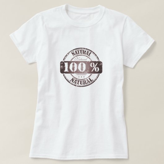 100%ナチュラルTシャツ Tシャツ (デザイン正面)