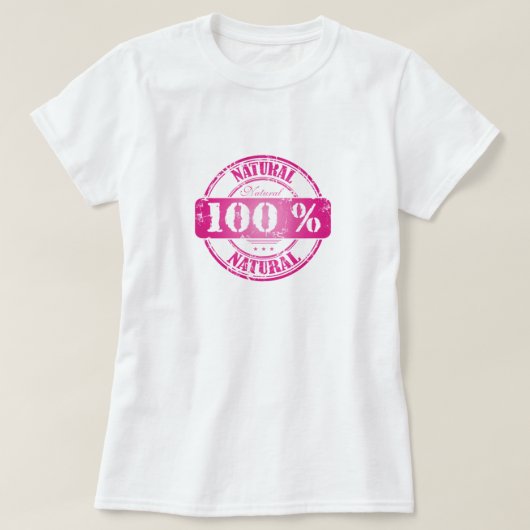 100%ナチュラルTシャツ Tシャツ (デザイン正面)