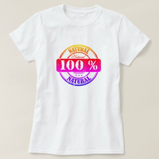 100%ナチュラルTシャツ Tシャツ (デザイン正面)