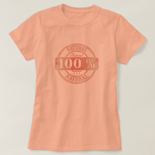 100%ナチュラルTシャツ Tシャツ (デザイン正面)