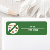 100%ナットフリー製品ラベルシール ラベル (インサイチュ)