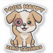 100% ハッピーゼロカロリー シール (正面)