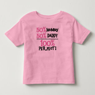 100%パーフェクトピンク トドラーTシャツ