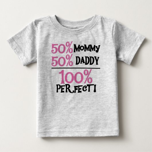 100%パーフェクトピンク ベビーTシャツ (正面)