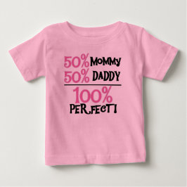 100%パーフェクトピンク ベビーTシャツ