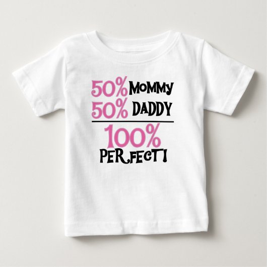 100%パーフェクトピンク ベビーTシャツ (正面)