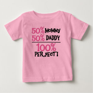 100%パーフェクトピンク ベビーTシャツ