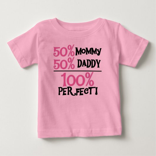 100%パーフェクトピンク ベビーTシャツ (正面)