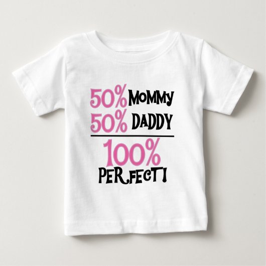 100%パーフェクトピンク ベビーTシャツ (正面)