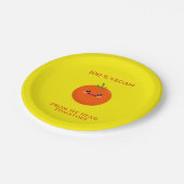 100%ビーガン ペーパープレート (アングル)