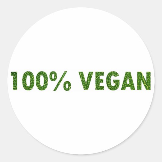 100%ビーガン ラウンドシール (正面)
