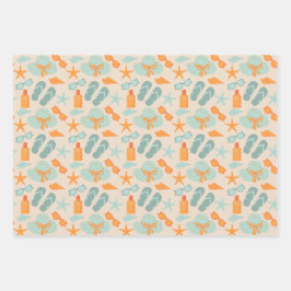 100.ビーチ ラッピングペーパーシート