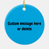 100%ピックボール選手のカスタム文字 セラミックオーナメント (裏面)