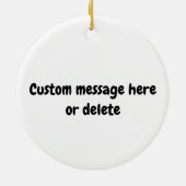 100%ピックボール選手のカスタム文字 セラミックオーナメント (裏面)