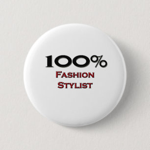 100%ファッションのスタイリスト 缶バッジ