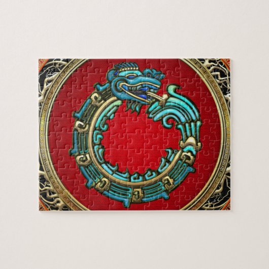 [100]ヘビ神ケツァルコアトル[玉] ジグソーパズル (横)