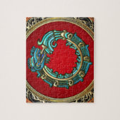 [100]ヘビ神ケツァルコアトル[玉] ジグソーパズル (縦)